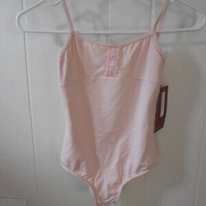 Mirella Pink Leotard w/Diamantes. .Child 8/10- NWTags